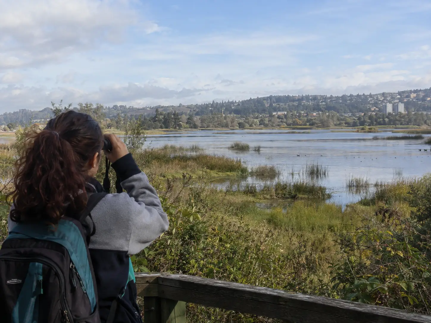 Jóvenes participando en una actividad de educación ambiental en un entorno natural